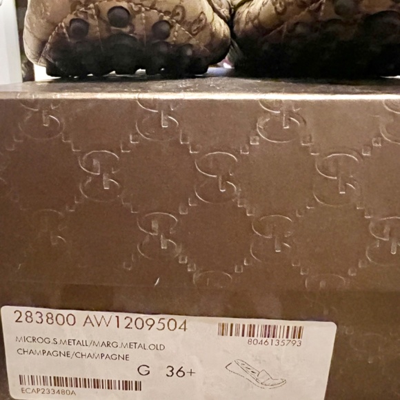 Gucci Champagne Loafers AUTHENTIC size 36 - Picture 3 of 7